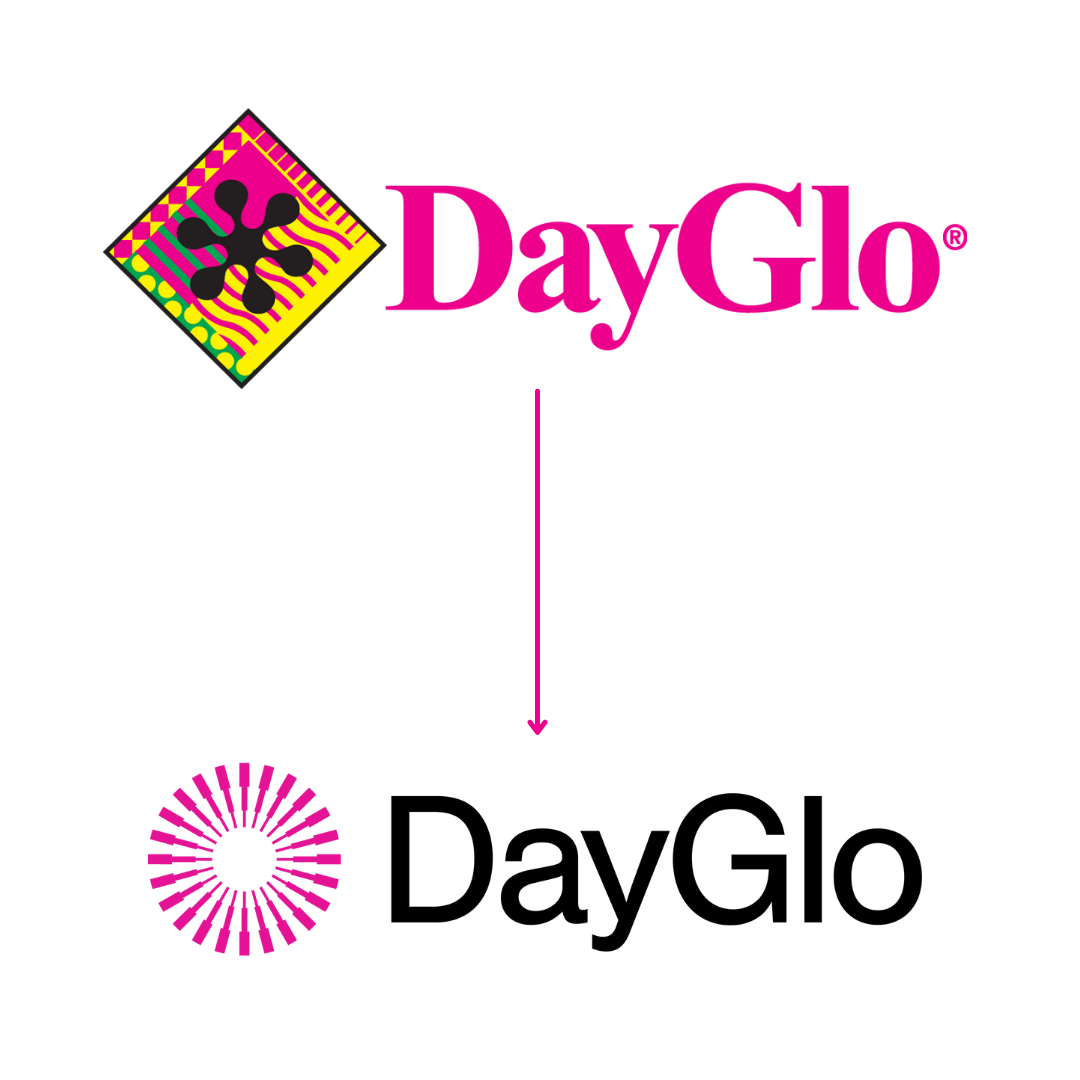 DayGlo Logo Progression